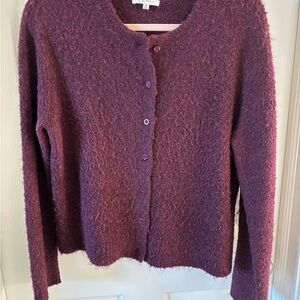 Z Supply Textured Purple Cardigan